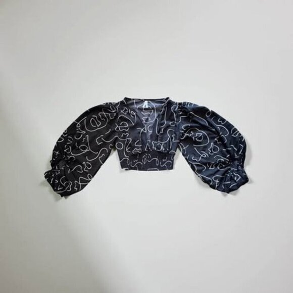 SWIRL BLACK TOP - Picture 3 of 4